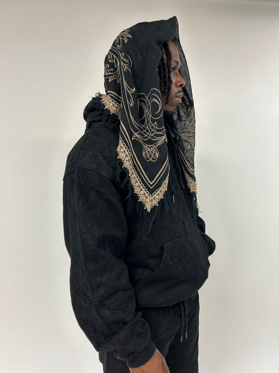 BLACK/ASH TRANCE HOODIE