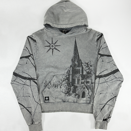 GREY CHAPEL HOODIE