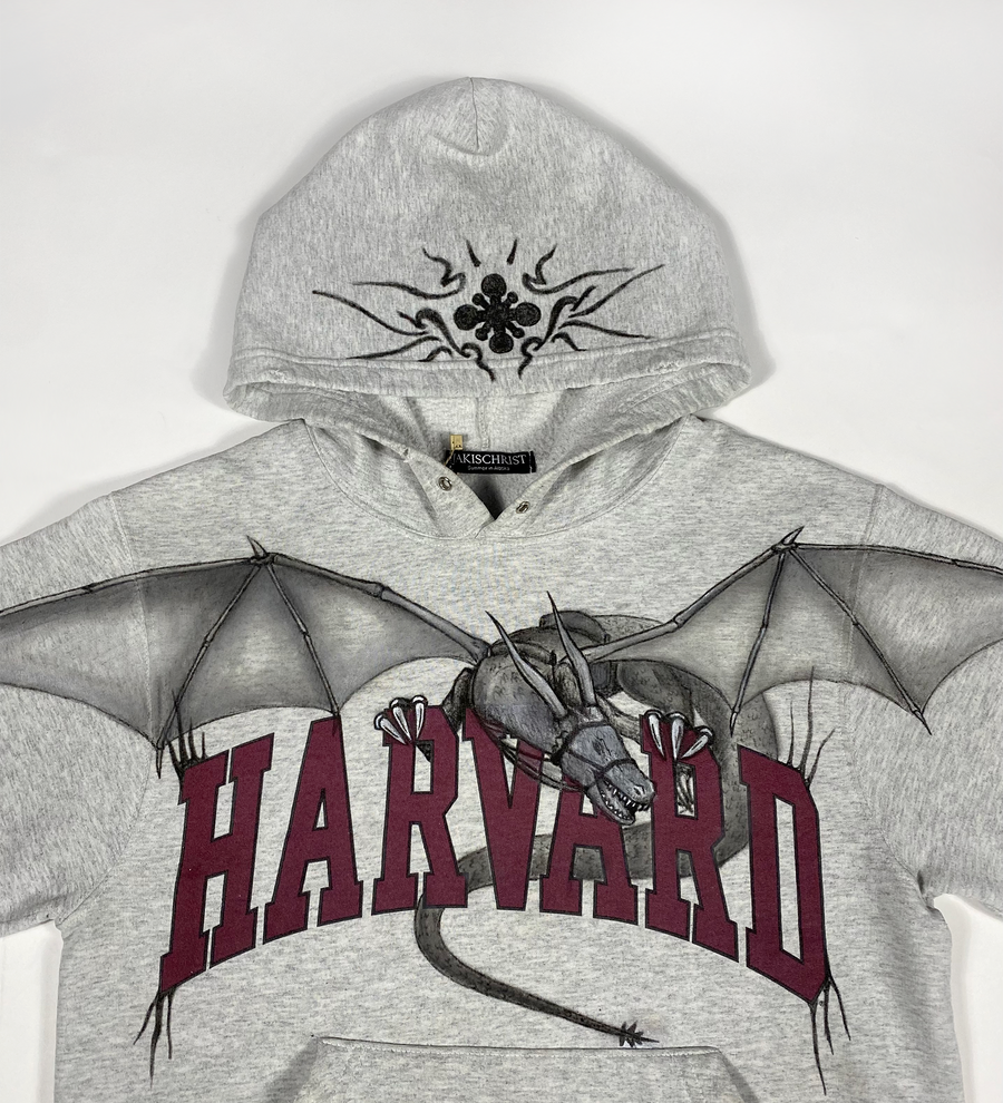 Gray harvard hoodie best sale